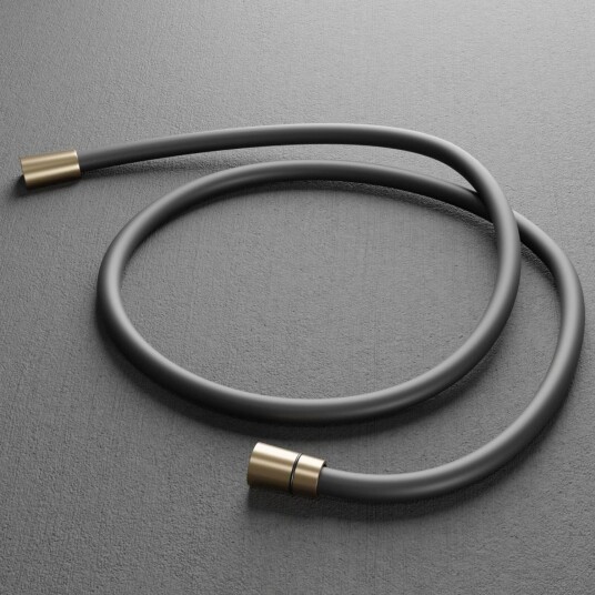 Scandtap Steel Softflow Dusjslange Black/champagne