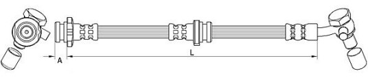 Bremseslange METZGER 4111582 Bremseslange METZGER 4111582