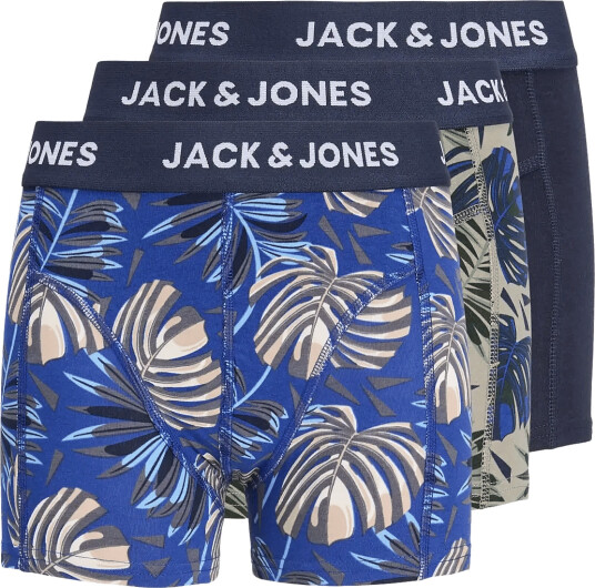Jack & Jones Jachendo Leaves Trunks 3 Pack Jnr Khaki green 140