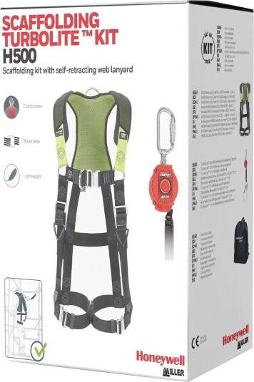 Honeywell Miller Fallsikringssett Turbolite H500 Maks 140 kg, 2 m Sikkerhetsline Honeywell Miller Fallsikringssett Turbolite H500 Maks 140 kg, 2 m Sikkerhetsline