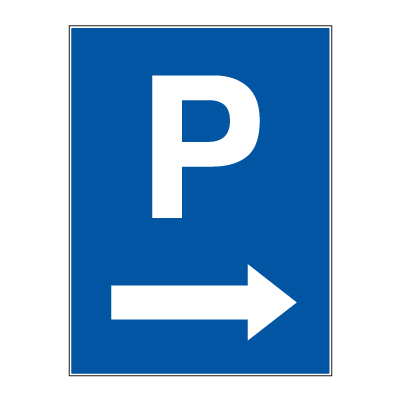 Jo Safety Parkeringsskilt Parkering pil høyre 6309276