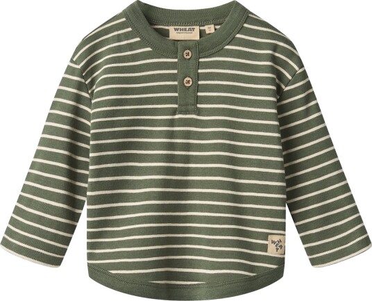 Wheat T Shirt L/S Osvald Green 86