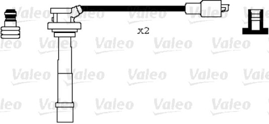 Tennplugg kabelsett VALEO 346079 Tennplugg kabelsett VALEO 346079
