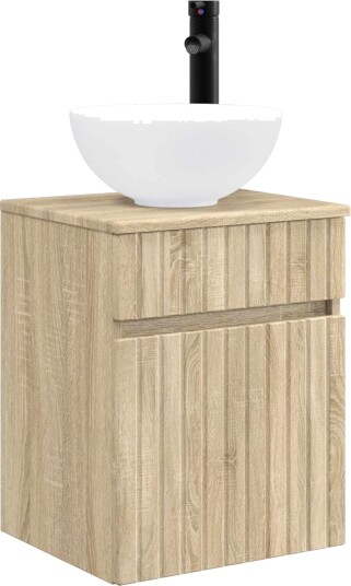 Vegghengt servantkommode Sonoma eik 39 x 41 x 64,5 cm Vegghengt servantkommode Sonoma eik 39 x 41 x 64,5 cm