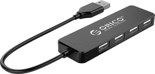 Hub Fl01 Dokkingstasjonssplitter Usb-A Til 4X Usb-A – Svart Hub Fl01 Dokkingstasjonssplitter Usb-A Til 4X Usb-A – Svart