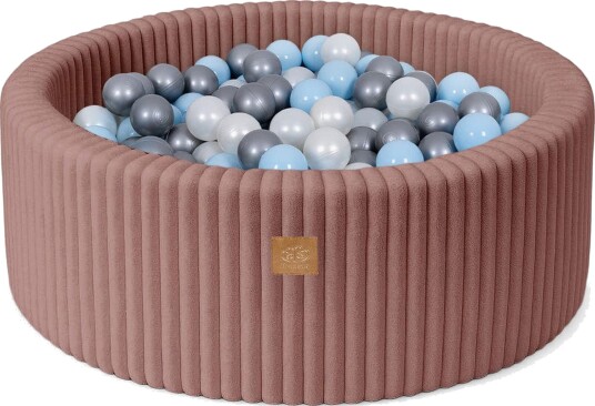 Meowbaby Churros Ballbasseng Ruby Pink Blue/Silver