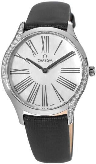 Omega Dameklokke 428.17.36.60.05.001 De Ville Tresor Hvit/Sateng Ø36