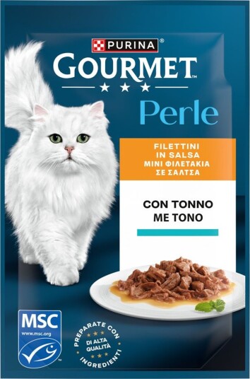 Gourmet våtfôr Opptil 26 på kjøpet Perle våtfôr til katt Tunfisk + 26 på kjøpet 104 x 85 g