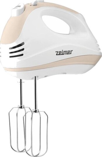 Zelmer ZHM1651 Håndmikser 400W, 5 hastigheter Hvit/Beige