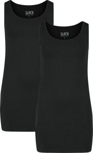 Black Premium by EMP Kort kjole Basic Double Pack DresseS til XXL Damer svart
