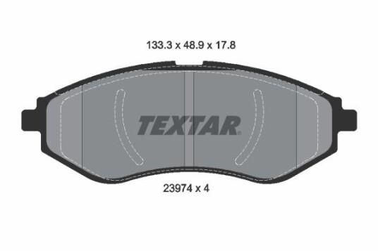 Bremseklosser TEXTAR 2397401 Bremseklosser TEXTAR 2397401