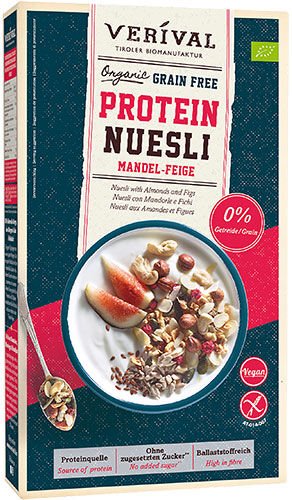 Verival Protein Müsli - Mandel-Fiken Øko - 300 g Verival Protein Müsli - Mandel-Fiken Øko - 300 g