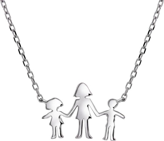 Pan Jewelry Familiesmykke i 925 sølv med mor datter og sønn