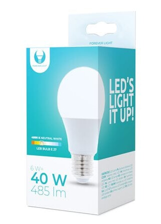 LED-Pære E27 A60 6W 230V 4500K 485lm LED-Pære E27 A60 6W 230V 4500K 485lm
