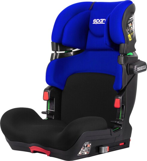 Sparco SK800 Bilbarnestol Med Isofix - Gruppe 1/2/3 (9-36 kg) Blå