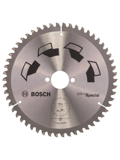 Bosch Sirkelsagblad SPECIAL D= 190 mm borediameter= 30 mm T= 54