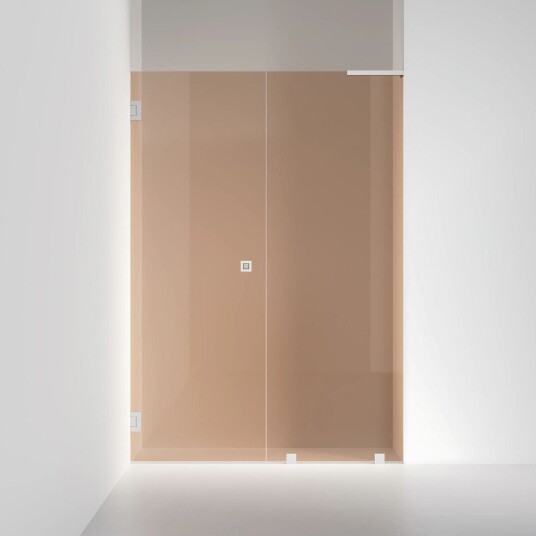 INR Iconic Nordic Rooms Dusjnisje ARC 4 Original Måltilpasset Brushed Stainless / Venstre Bronse Glass