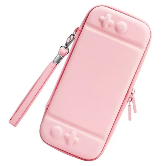 INCOVER Nintendo Switch / Switch OLED Oppbevaringsskall med Glidelås - Rosa