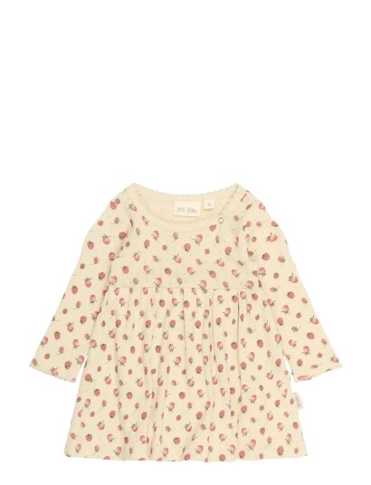 Petit Piao Ppdea L_S Body Dress Fold Nb Cream 56 Petit Piao Ppdea L_S Body Dress Fold Nb Cream 56