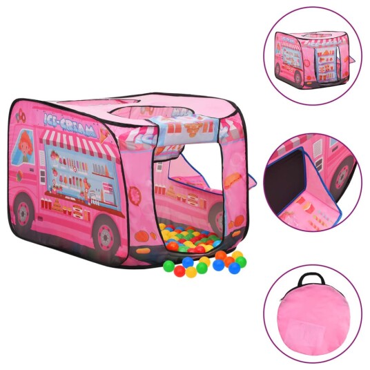 vidaXL Leketelt med 250 baller rosa 70x112x70 cm vidaXL Leketelt med 250 baller rosa 70x112x70 cm