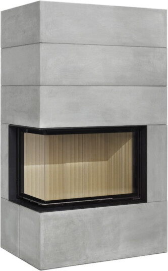 Brunner BSK 07 388636 umalt elementpeis med glass på venstre hjørne Brunner BSK 07 388636 umalt elementpeis med glass på venstre hjørne