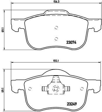 Bremseklosser BREMBO P 86 020