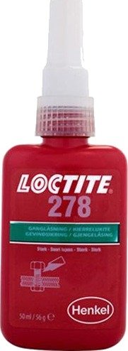 Loctite 278 Gjengelåsingslim 50 ml, Høy Styrke