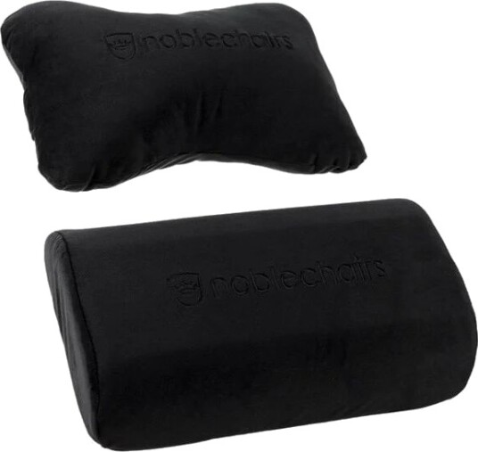 noblechairs Pillow set for EPIC/ICON/HERO   Black   Svart   Stoff