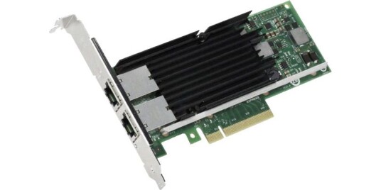 INTEL Ethernet Converged Network Adapter X540-T2 - Nettverksadapter - PCI Express 2.1 x8 lav profil - 10 Gigabit LAN - 10GBase-T - 2 ter INTEL Ethernet Converged Network Adapter X540-T2 - Nettverksadapter - PCI Express 2.1 x8 lav profil - 10 Gigabit LAN - 10GBase-T - 2 ter