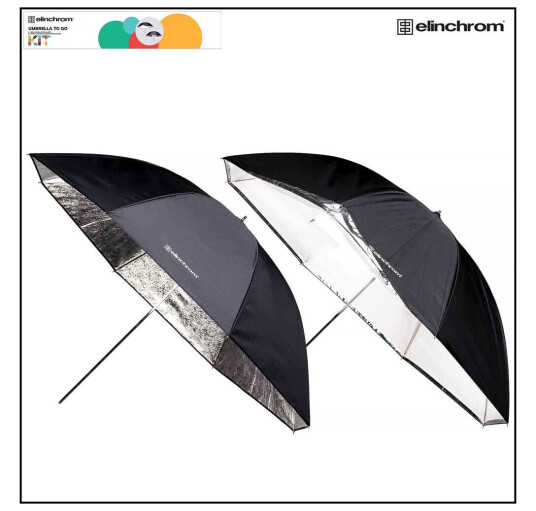 Elinchrom Umbrella To Go Kit 2 stk paraplyer Elinchrom Umbrella To Go Kit 2 stk paraplyer