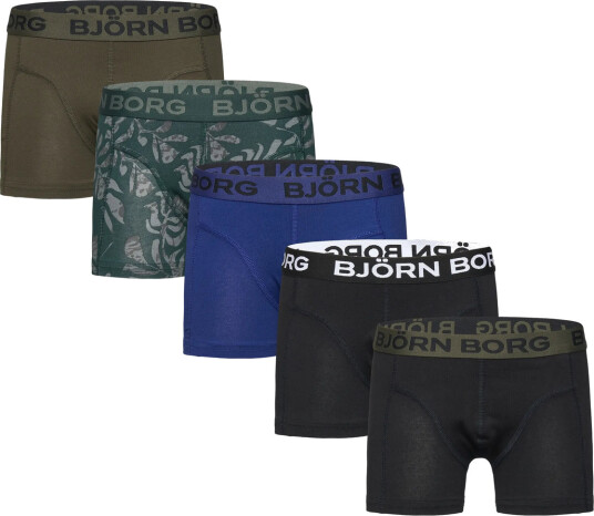 Björn Borg Cotton Stretch Boxer 5P Black 110 116 Björn Borg Cotton Stretch Boxer 5P Black 110 116