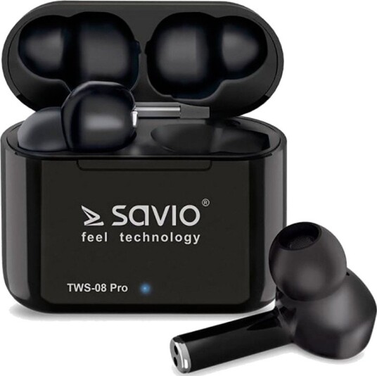 Savio TWS-08 Pro True Wireless ørepropper Sort