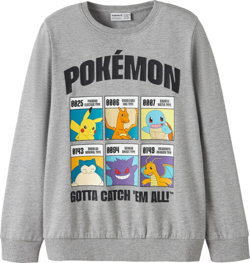 Name It Nkmstus Pokemon Sweat Bru Sky Grey 134 140 Name It Nkmstus Pokemon Sweat Bru Sky Grey 134 140
