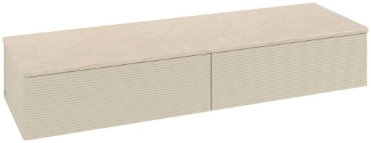 Villeroy & Boch Villeroy & Boch Antao Sideskap 160x50x26,8 cm u/lys Grå Matt/Crème Villeroy & Boch Villeroy & Boch Antao Sideskap 160x50x26,8 cm u/lys Grå Matt/Crème