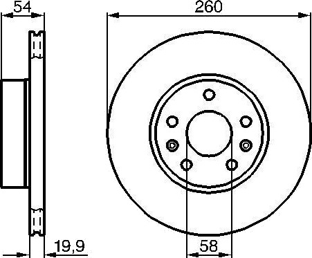 BOSCH 0 986 478 218 Bremseskive
