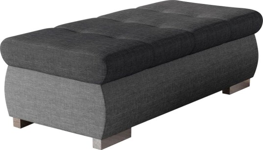 Cerys Fotskammel 60 cm - Lys grå/Mørk grå