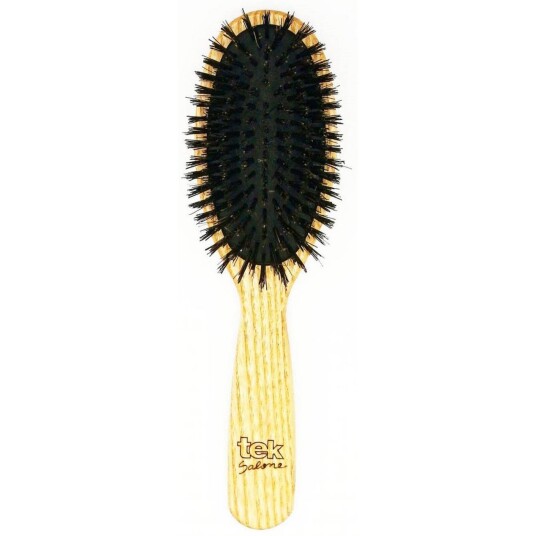 Tek Big Oval Brush With Pure Wild Boar Bristles Tek Big Oval Brush With Pure Wild Boar Bristles