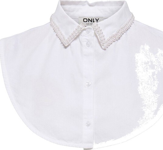 Only Carmakoma Krage carLisa Pearl Collar Wvn Acc Hvit