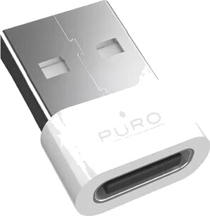 Puro USB C USB A Adapter hvit PUAAC1WHI