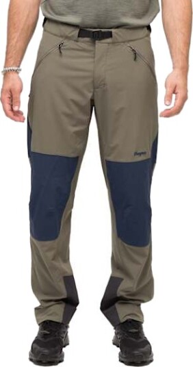 Bergans Men"s Vaagaa Softshell Pants Green Mud/Navy Blue 54