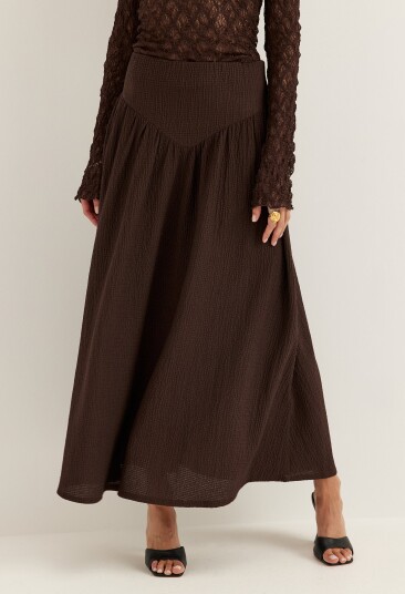 Bubbleroom Soft Structure Maxi Skirt