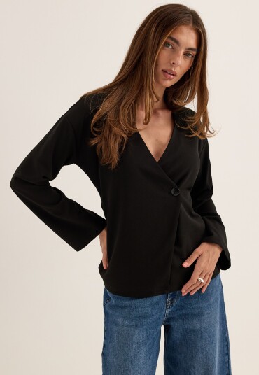 Vero Moda Vmstar Ls Cardigan Top Jrs Noos   Black   S