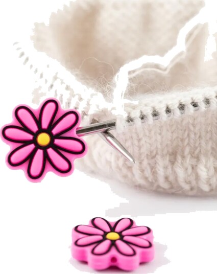 Kort Og Godt Maskestopper Blomst MS1002 Mørk Rosa