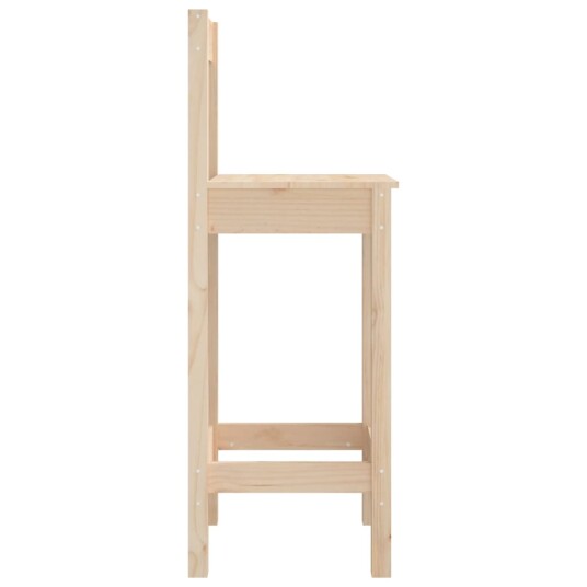  Barstoler 2 stk 40x41,5x112 cm heltre furu 8720287206392