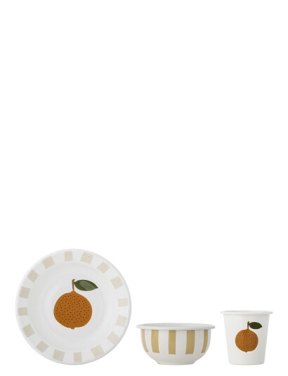 Bloomingville Agnes Servisesett Multi Patterned Bowl 500ml/cup 300ml