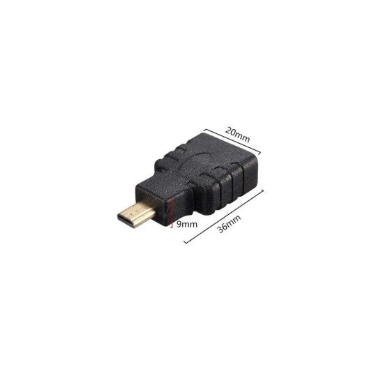 Estore Gullbelagt Micro hdmi Til HDMI Adapter