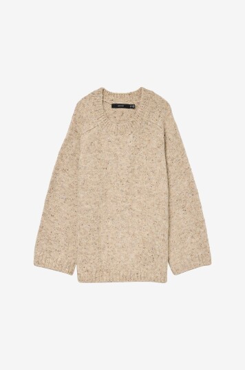 Vero Moda Curve Pullover vmcIngrid LS O neck Brun
