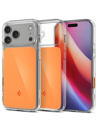 Spigen Ultra Hybrid T Mobildeksel til iPhone 17 Pro - Glanset Oransje Spigen Ultra Hybrid T Mobildeksel til iPhone 17 Pro - Glanset Oransje