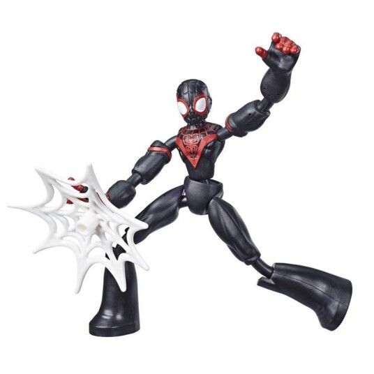 SpiderMan Bend and Flex Miles Morales figur med ekstremt bøyelige og fleksible ledd SpiderMan Bend and Flex Miles Morales figur med ekstremt bøyelige og fleksible ledd