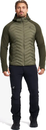 RevolutionRace Herre > Overdeler > T skjorter Easy Graphic Mount Lines T shirt Herre Oatmeal Størrelse:4XL